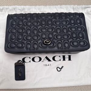 Coach logo embossed dinky crossbody bag